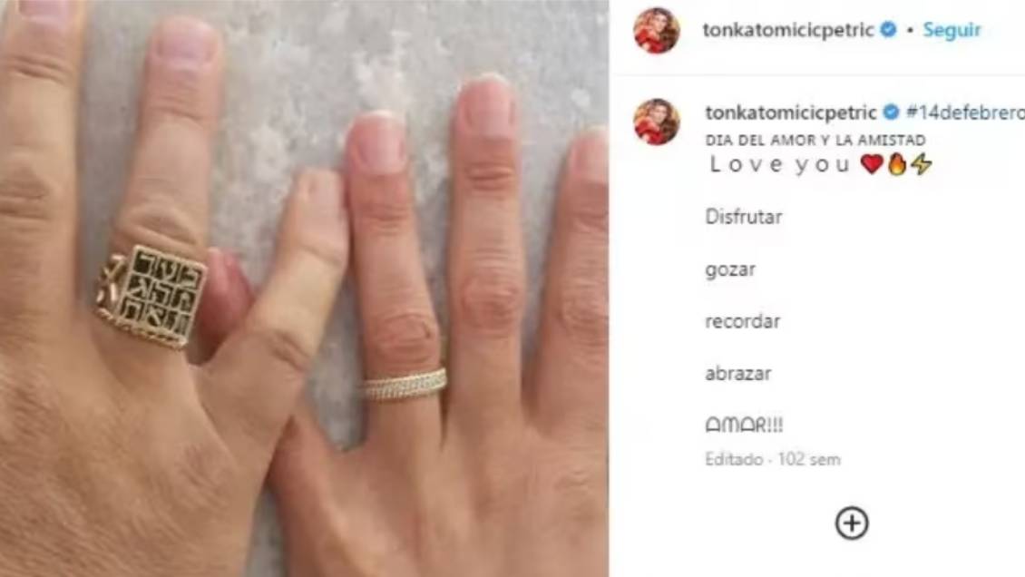 Anillos incautados a Tonka Tomicic y Parived fueron mostrados en Instagram