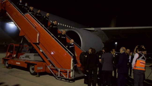 Llegó a Chile avión español con ayuda para combatir los incendios