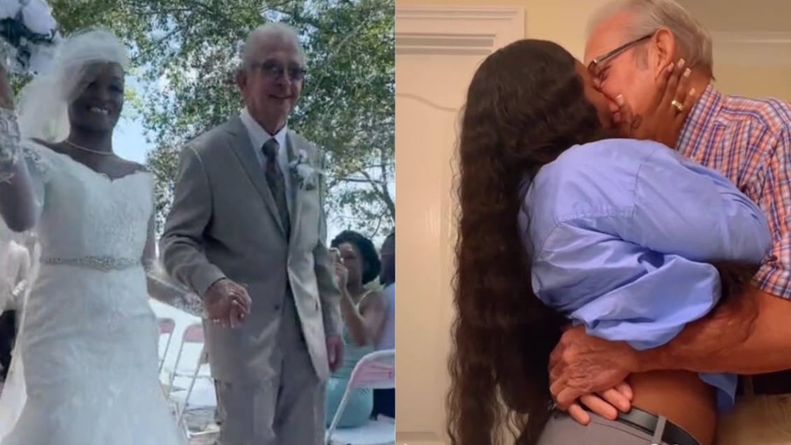 Joven de 24 años se casó con un hombre de 85: 