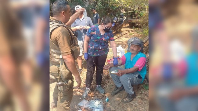 Incendios: Carabineros halló a adulto mayor que estuvo aislado por tres días en Santa Juana