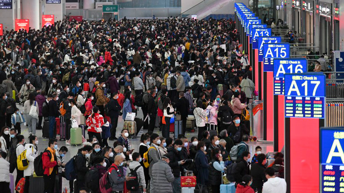 China registra casi 1.600 millones de viajes durante temporada alta de Fiesta de Primavera