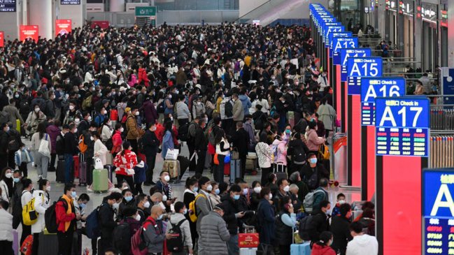 China registra casi 1.600 millones de viajes durante temporada alta de Fiesta de Primavera