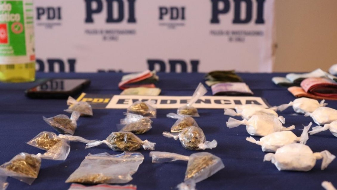 PDI detuvo a cinco personas a cargo de un laboratorio clandestino de drogas en Puerto Montt