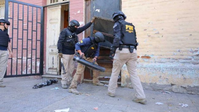 En megaoperativo, PDI logró la detención de tres sujetos vinculados a homicidios en Santiago Centro