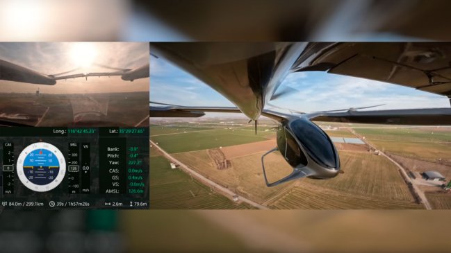   El transporte del futuro: Vehículo eléctrico volador batió récord de mayor distancia sobrevolada 