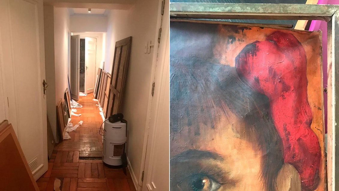 Inundación afectó a Fundación José Venturelli: Realizan rifa para salvar sus obras