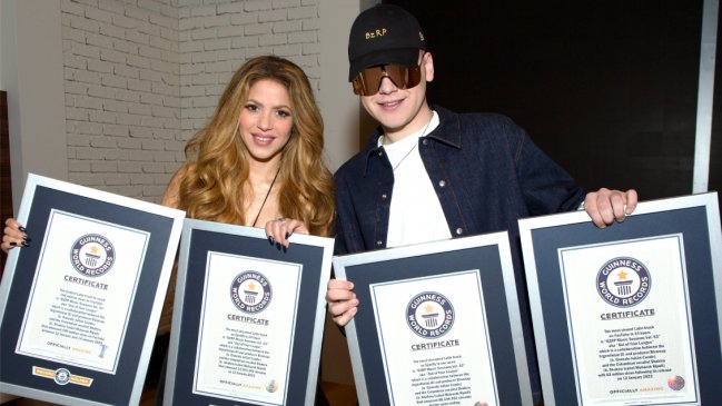  Hacen historia: Shakira y Bizarrap baten 4 récords Guinness  