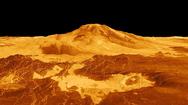Descubren un volcán activo en Venus