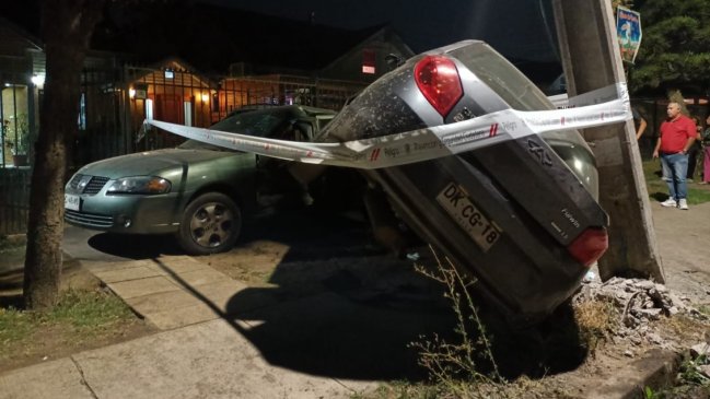 Encerrona en Maipú terminó con choque y un menor de edad detenido