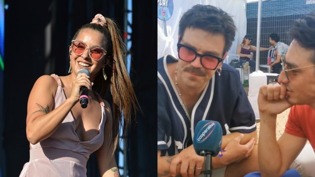 Denise Rosenthal se sumó al show de Plumas en Lollapalooza 2023