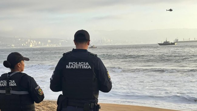 Armada activó plan de búsqueda de una persona que desapareció en playa de Reñaca