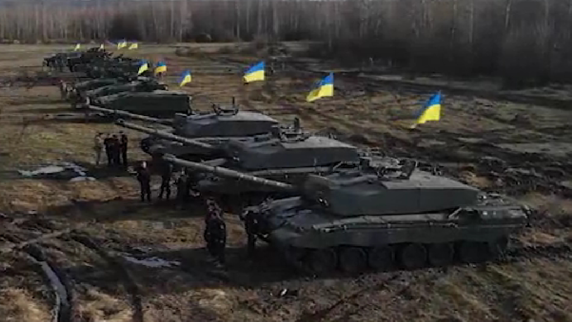Ucrania recibió sus primeros tanques británicos