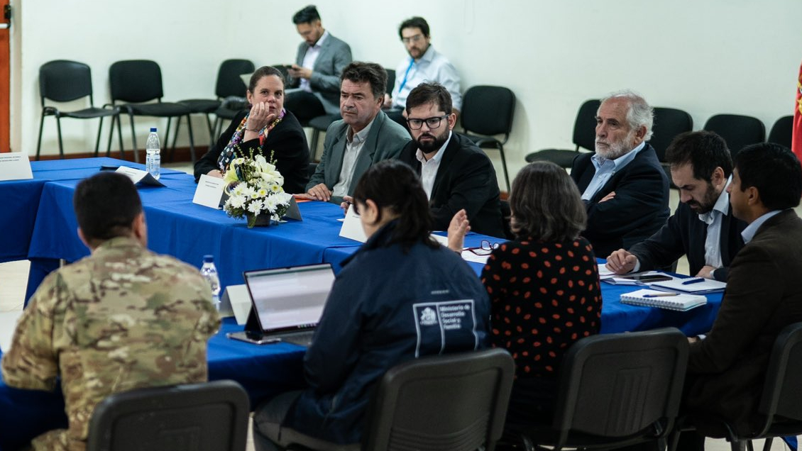 Boric regresó a la Región de Ñuble en medio de críticas por demora de la reconstrucción