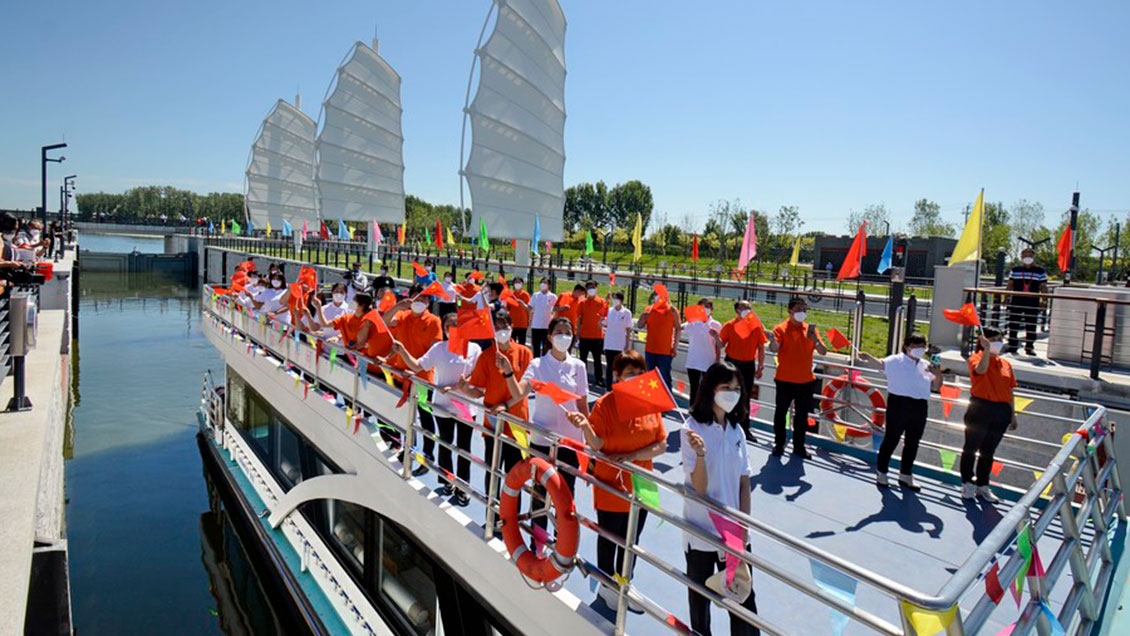 Regresa el agua a todos los tramos de milenario canal chino