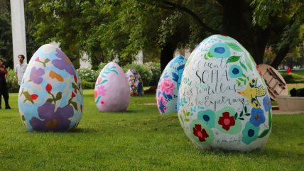  Destacadas artistas nacionales crearon huevos de Pascua gigantes  