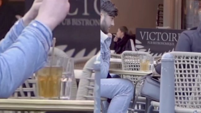 Simuló agregar sustancias en la bebida de una mujer para ver cómo reaccionaba el resto