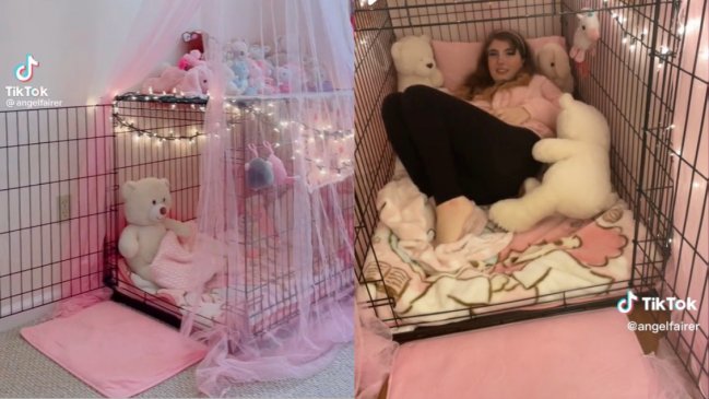 Joven duerme en jaulas para perros porque las considera un “espacio seguro”