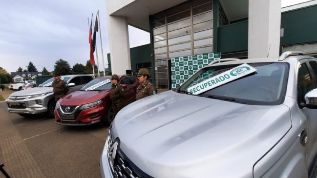 Acusados de robar vehículos de lujo en Santiago fueron detenidos en Malleco