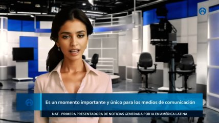   Nat, la primera conductora de noticias creada por inteligencia artificial en Latinoamérica 