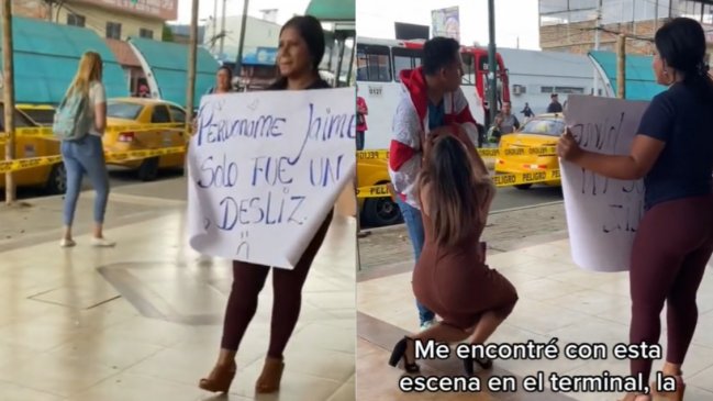 “Sólo fue un desliz”: Mujer pide disculpas públicas a su pololo por haberle sido infiel con su hermano