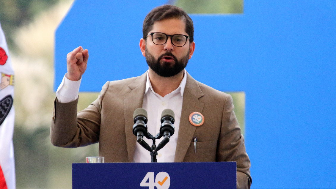 Boric en la promulgación de las 40 Horas: 