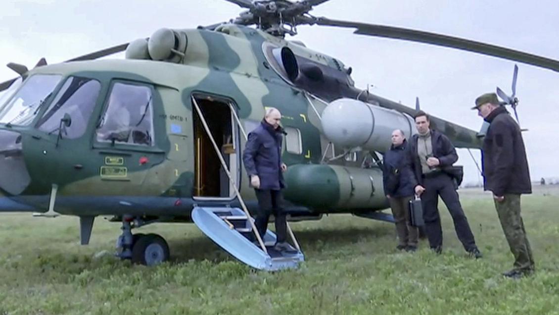 Putin visitó las regiones ucranianas de Jersón y Lugansk