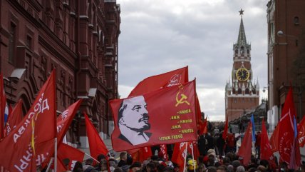  Partido Comunista ruso celebró el aniversario 153 del nacimiento de Lenin  