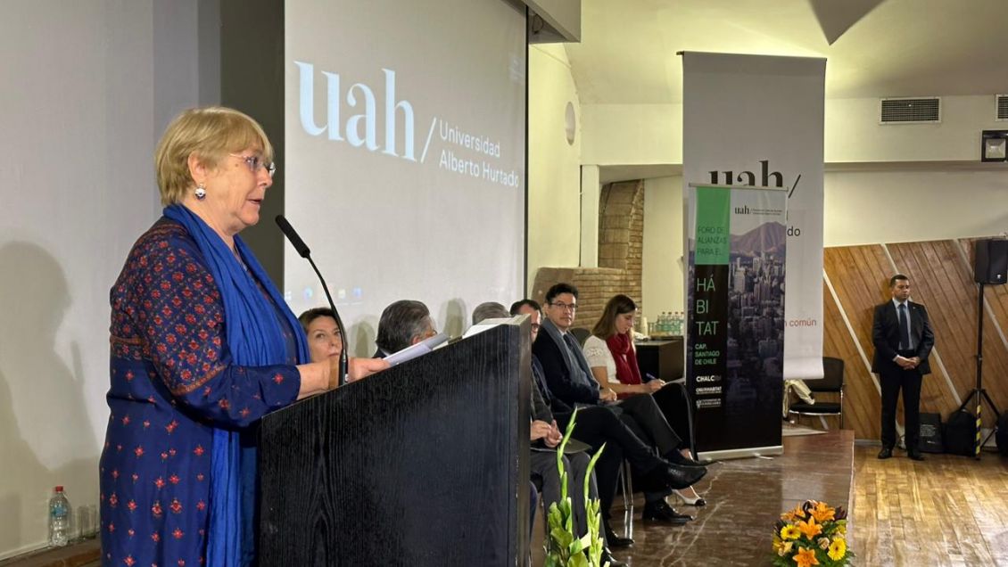 Bachelet participó en foro sobre desarrollo sostenible en la UAH