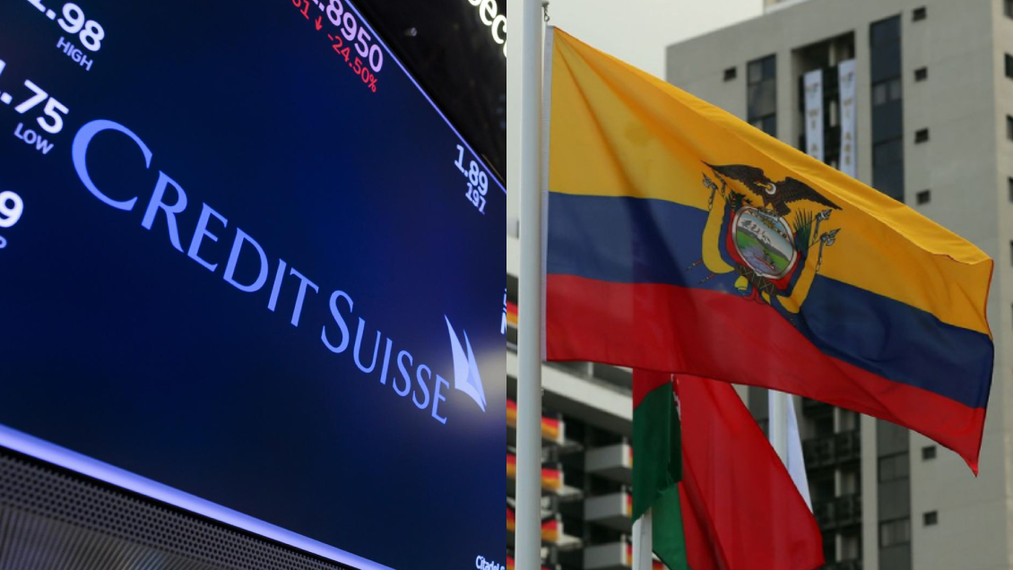 Golpeado por los escándalos, Credit Suisse ofreció comprar en efectivo parte de la deuda pública de Ecuador