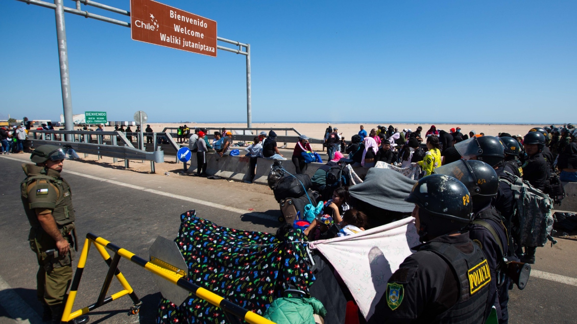 Incidentes en la frontera de Chile y Perú dejaron un herido por piedrazo