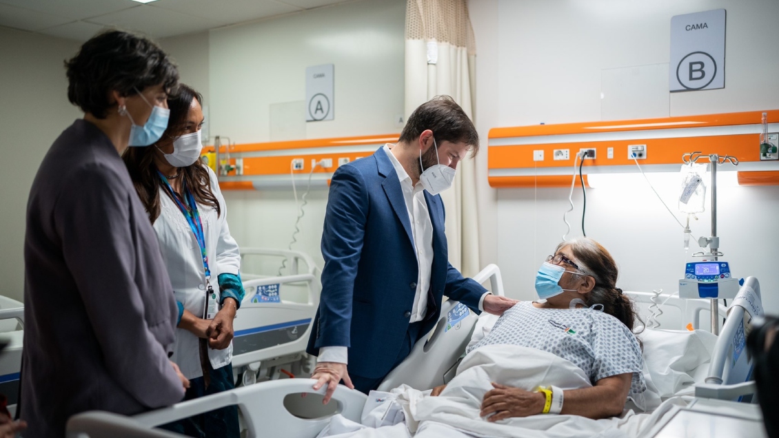 Presidente Boric visitó a internados en la ACHS para conmemorar el Día del Trabajador