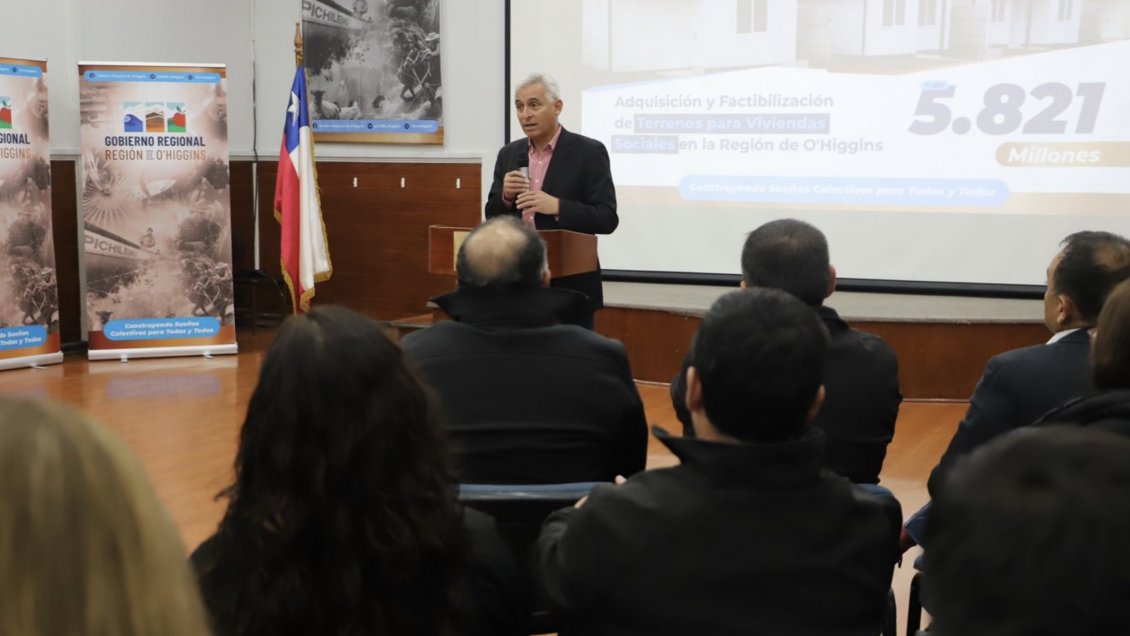 GORE impulsa proyecto piloto para la compra de terrenos a comités de vivienda en O'Higgins