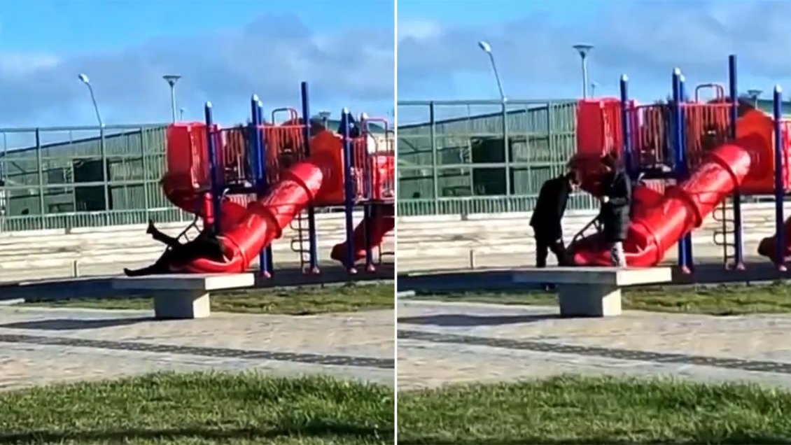 Municipio de Punta Arenas arreglará tobogán en el que quedó atrapado el Presidente Boric