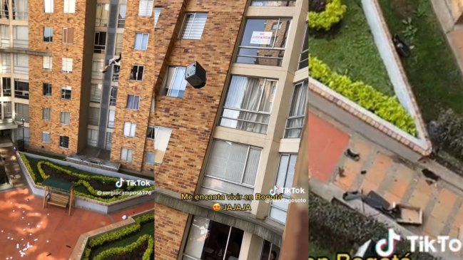 Descubrió que su esposo le era infiel y comenzó a arrojar sus cosas por la ventana: “¡El televisor no!”