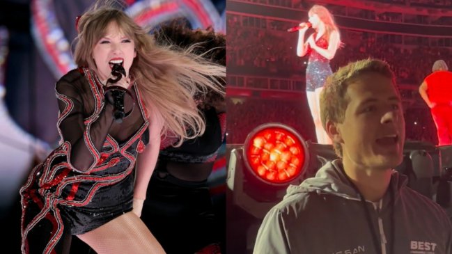 Fanático de Taylor Swift se hace viral: se volvió guardia de seguridad para asistir a show