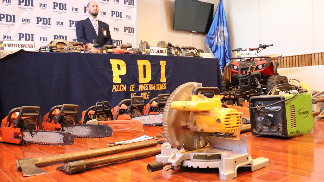 Gran operativo permitió desbaratar a banda dedicada al robo de madera en Los Lagos