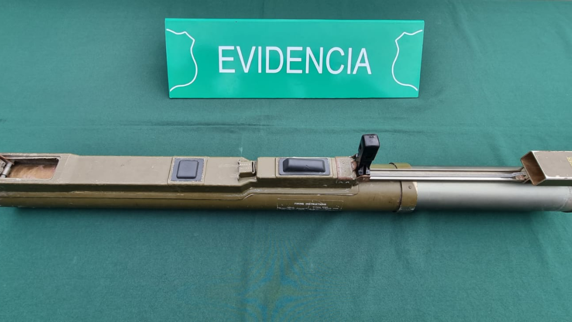 Carabineros allanó un domicilio en Iquique y encontró un lanzacohetes