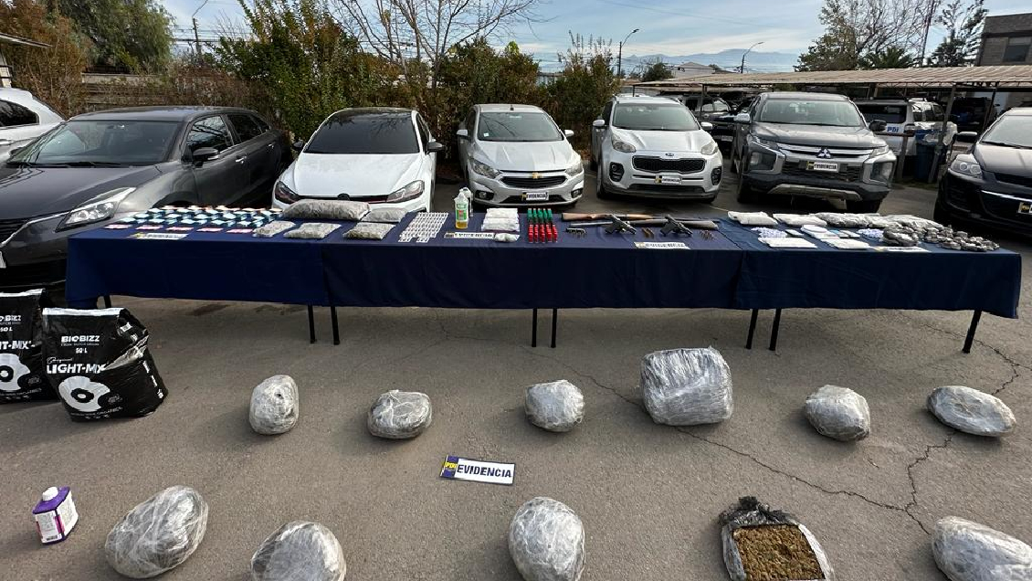 Megaoperativo antinarcos en OHiggins: Allanamientos en cinco comunas terminan con 34 detenidos
