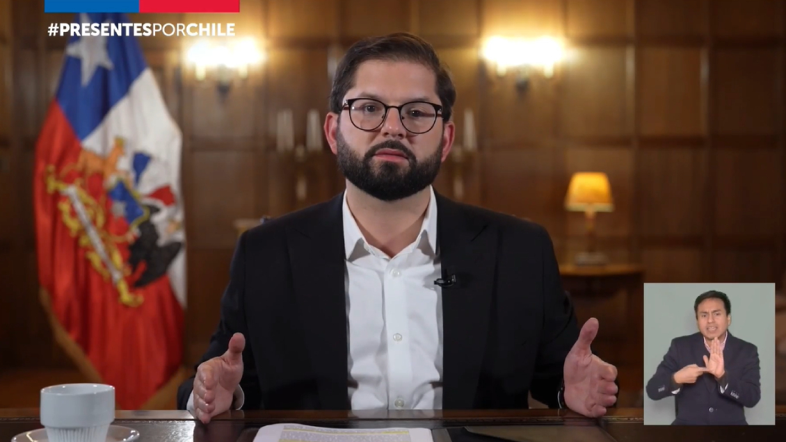 Boric en cadena nacional: El Gobierno ha estado cumpliendo, no haciendo promesas