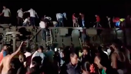 Tragedia en India: Al menos 120 muertos deja choque de trenes