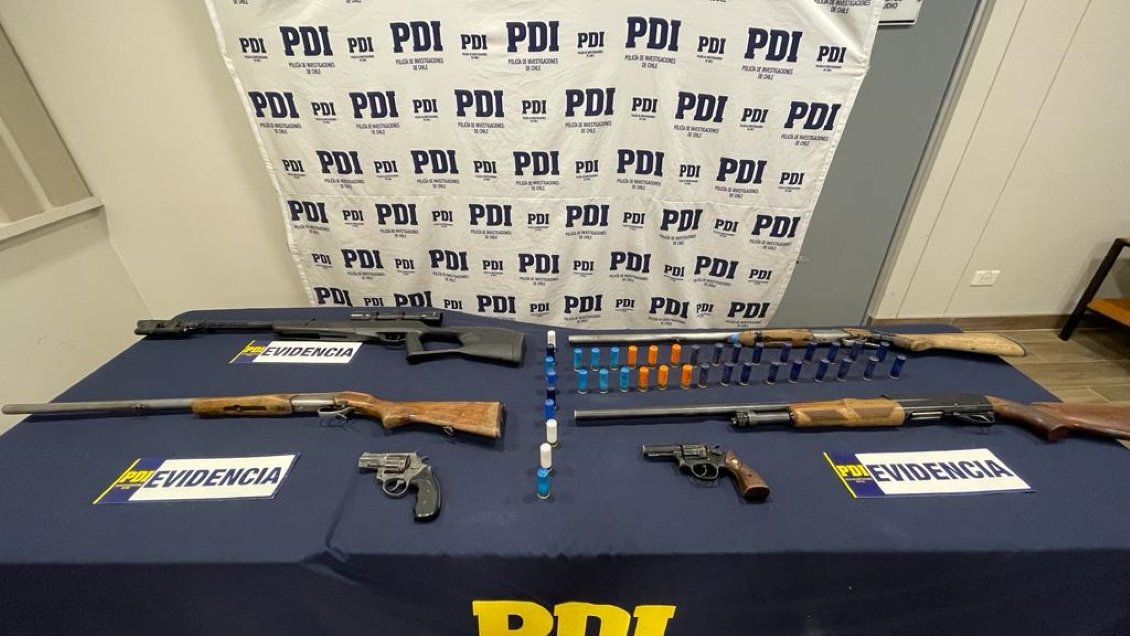 Operativos de la PDI permitieron incautar armas y drogas en Longaví y Linares