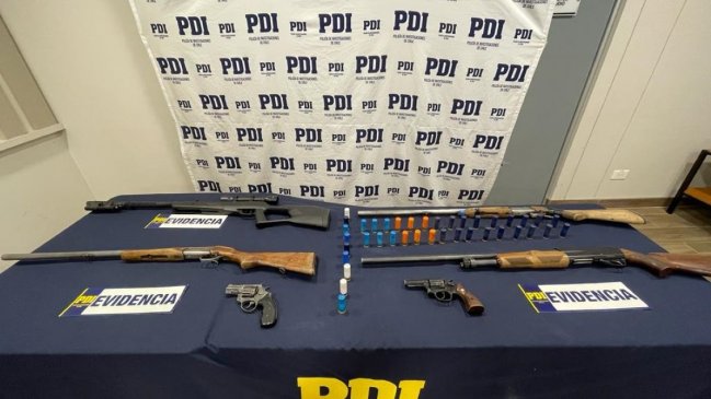 Operativos de la PDI permitieron incautar armas y drogas en Longaví y Linares