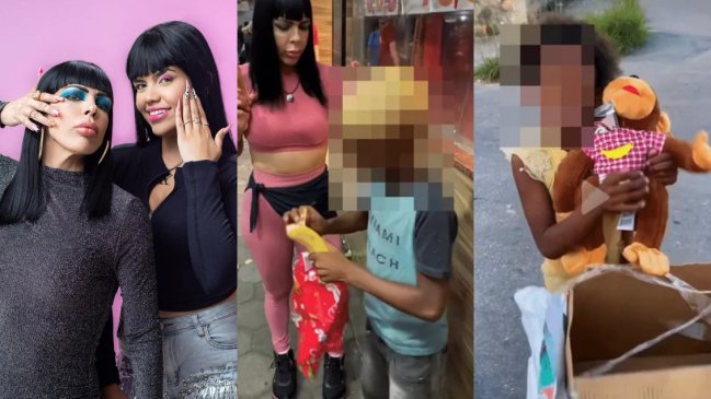Influencers serán investigadas por regalar plátano y peluche de mono a niños negros en Brasil