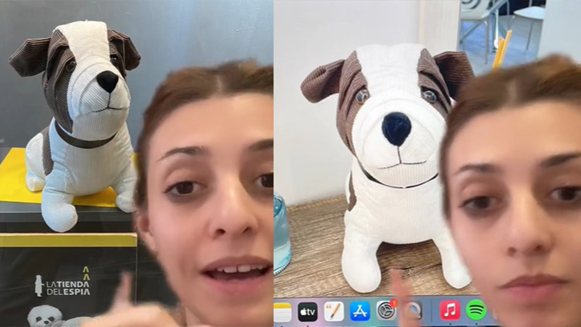 Tiktoker acusó ser espiada por peluche en un Airbnb de Madrid: Lo vio en tienda de espionaje