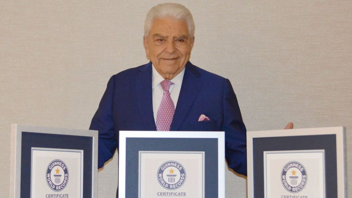 Don Francisco fue galardonado con tres Premios Guiness: 