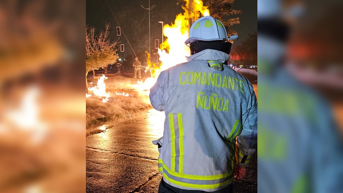 Fuga de gas subterráneo provocó incendio en calle de La Florida