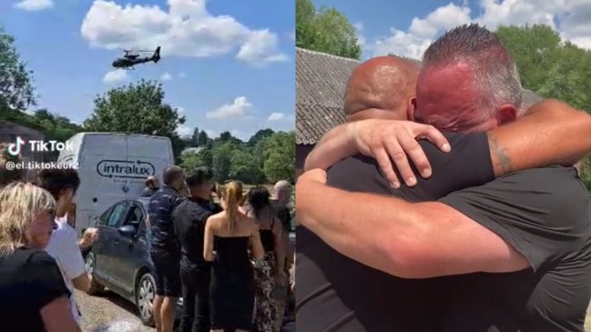 Fingió su muerte para darle una lección a su familia y llegó al funeral en helicóptero