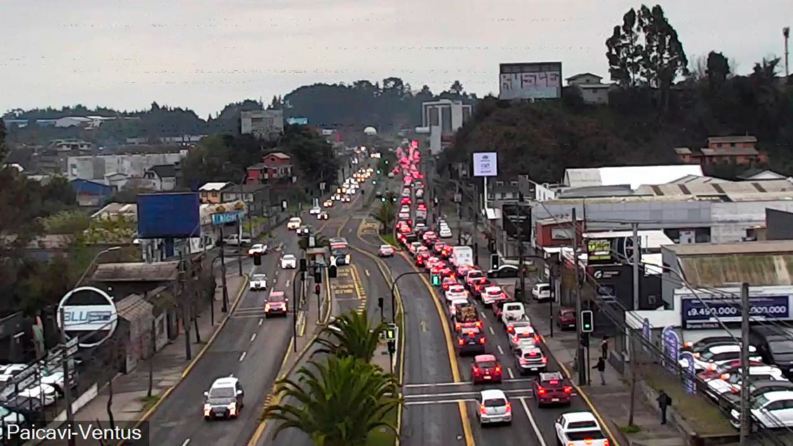 Concepción: Suspenden tránsito en importante avenida tras peligrosa persecución