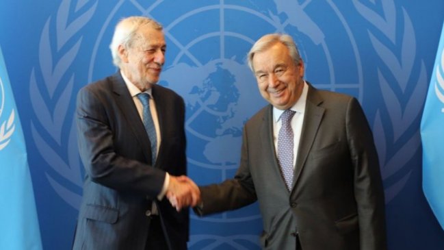  Canciller Van Klaveren se reunió con el secretario general de la ONU 