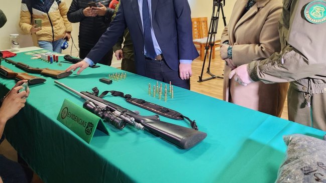 Malleco: Comunero quedó en prisión preventiva por tráfico de drogas y tenencia de armas